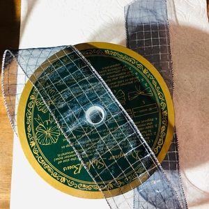 50 yards of designer Ribbon Blue